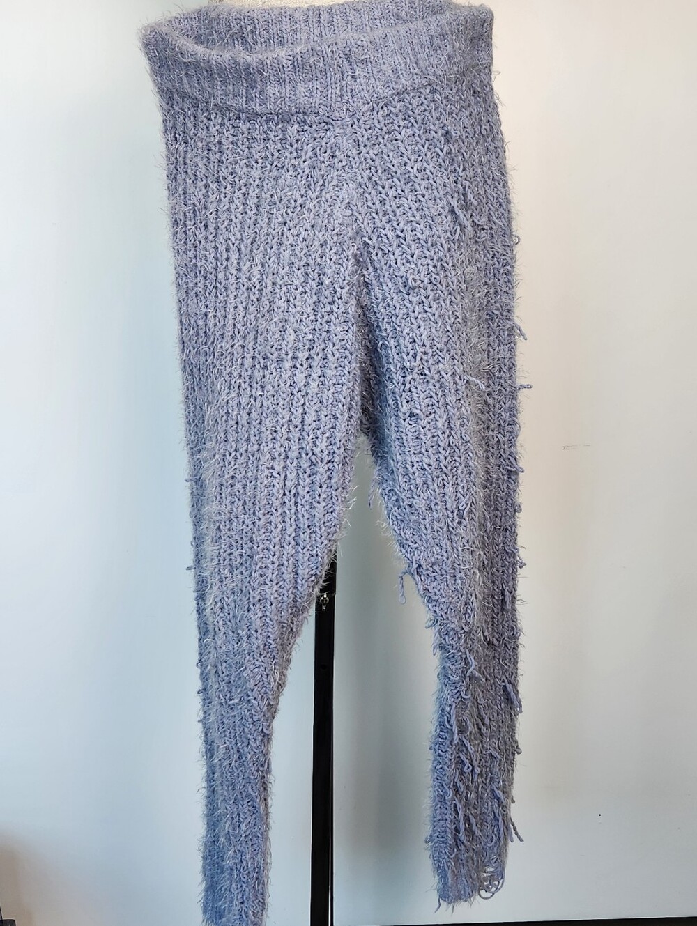 Distressed Chenille Knit Leggings